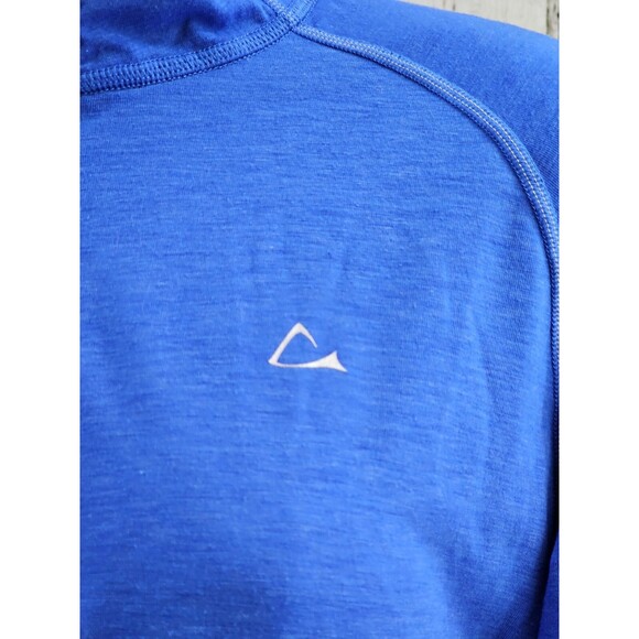 ALK Women's L Merino Blend Paradox Long Sleeve 1/4 Zip Pullover Sweater Lt Wt - Picture 4 of 11